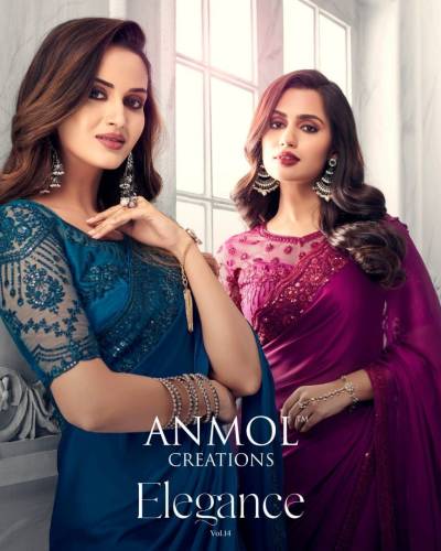 Elegance Vol 14 By Anmol Creation Designer Partywear Saree Collection